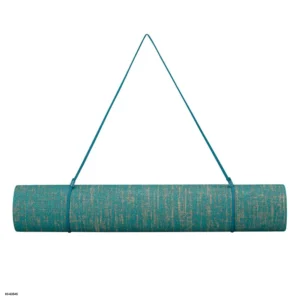 Jute Yoga Mat, Teal, 5mm Thick